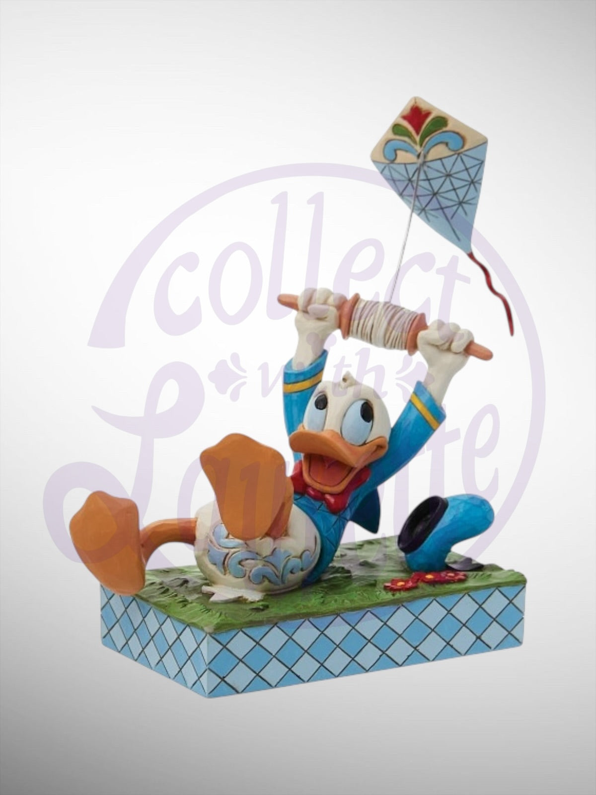 Jim Shore Disney Traditions - A Flying Duck Donald Duck Kite Figurine